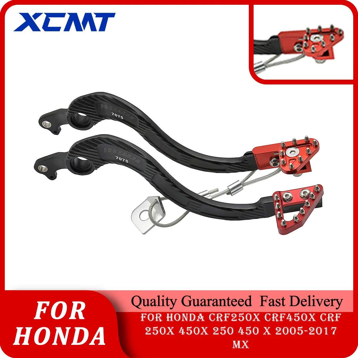 

Motorcycle CNC Aluminum Forged Rear Brake Pedal Lever For Honda CRF250X CRF450X CRF 250X 450X 250 450 X 2005-2017 MX Motorbike