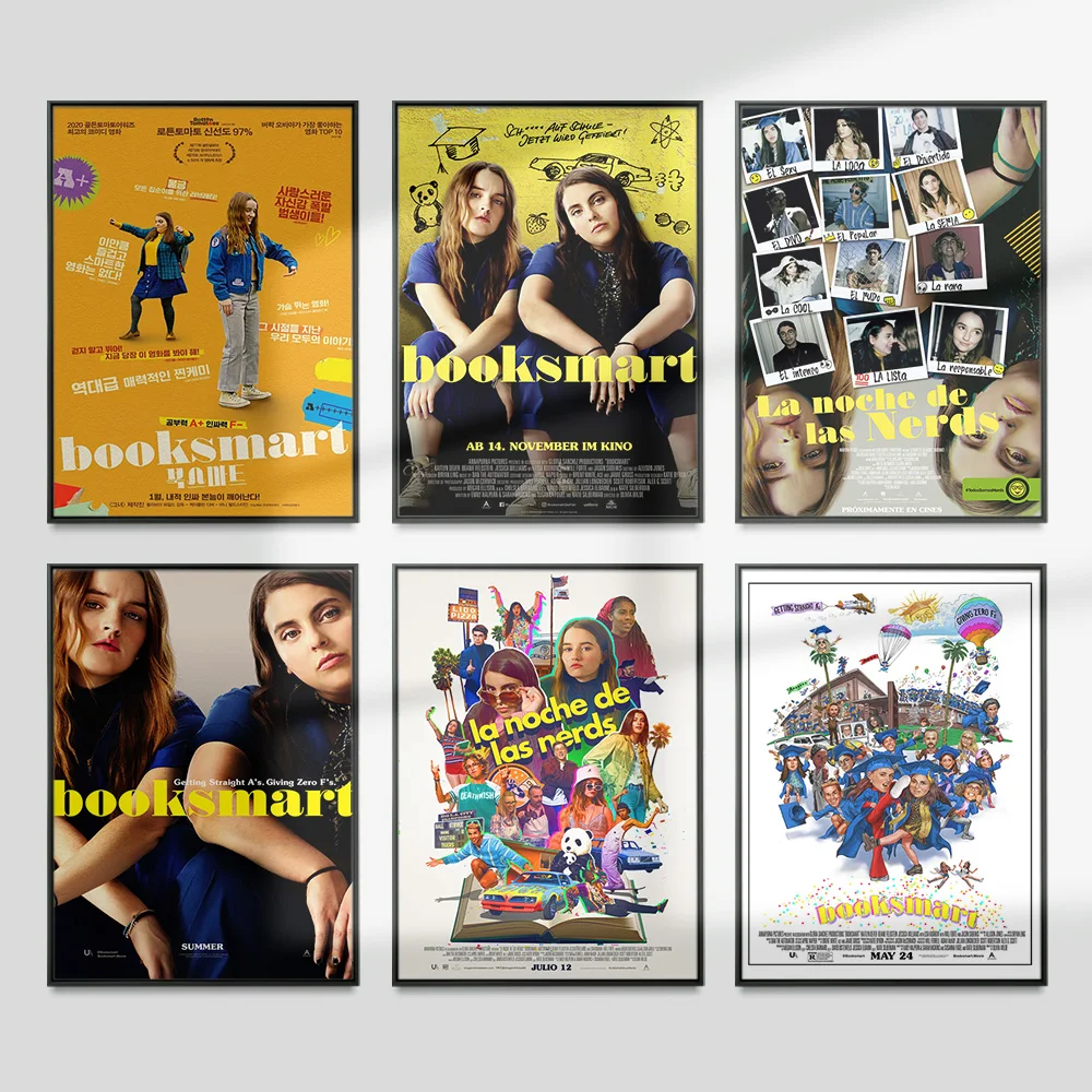Booksmart, комедия, фильм, Художественная печать, плакат, кино, Настенная картина, Картина на холсте, видео, комната, кинотеатр, современный декор