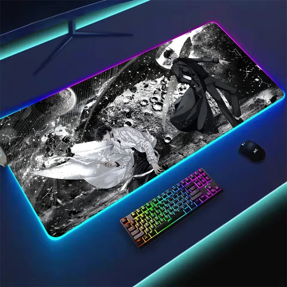 Korean Novels Omniscient Reader For Rgb Mouse Pad Xxl Steelseries Laptop Mat Gaming Mousepad Backlit Keyboard