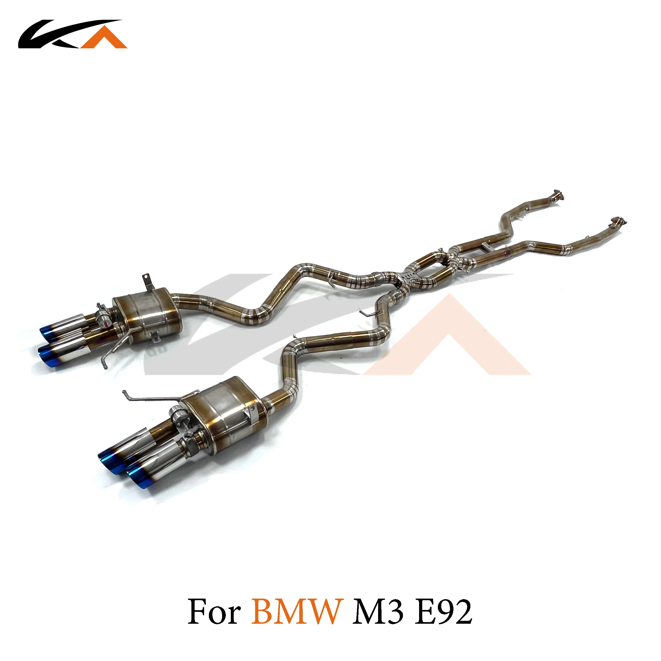 KA Tuning exhaust system titanium alloy catback for BMW E92 M3 rear section performance parts muffler valve