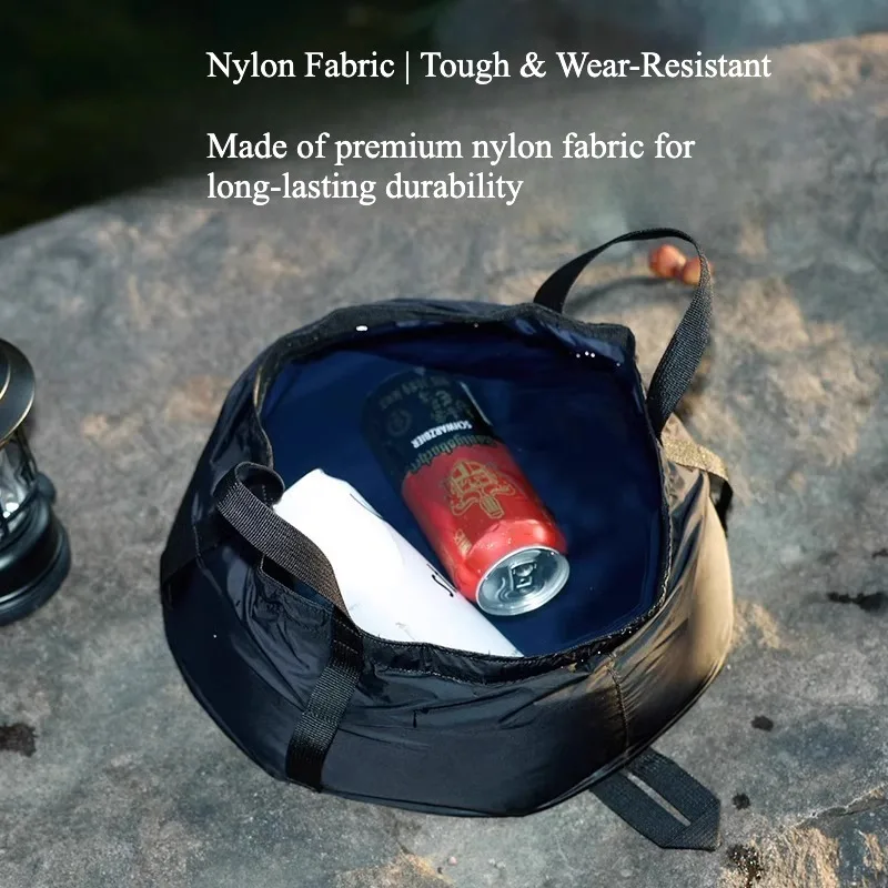 Portable Collapsible Wash Basin Lightweight Folding Foot Bath Bucket for Outdoor Camping Hiking Travel Sink Foot Soak Tub