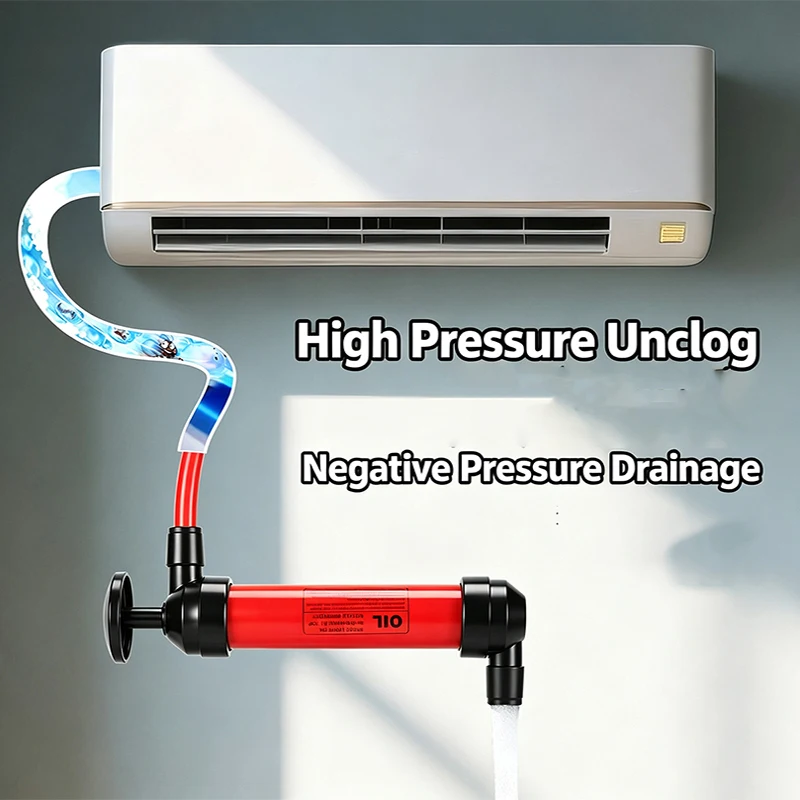 Multifunctional Manual Siphon Pump High‑Pressure Pull‑push Ac Oil Water Extractor Thick PVC Hand Operated Liquid Transfer Pump
