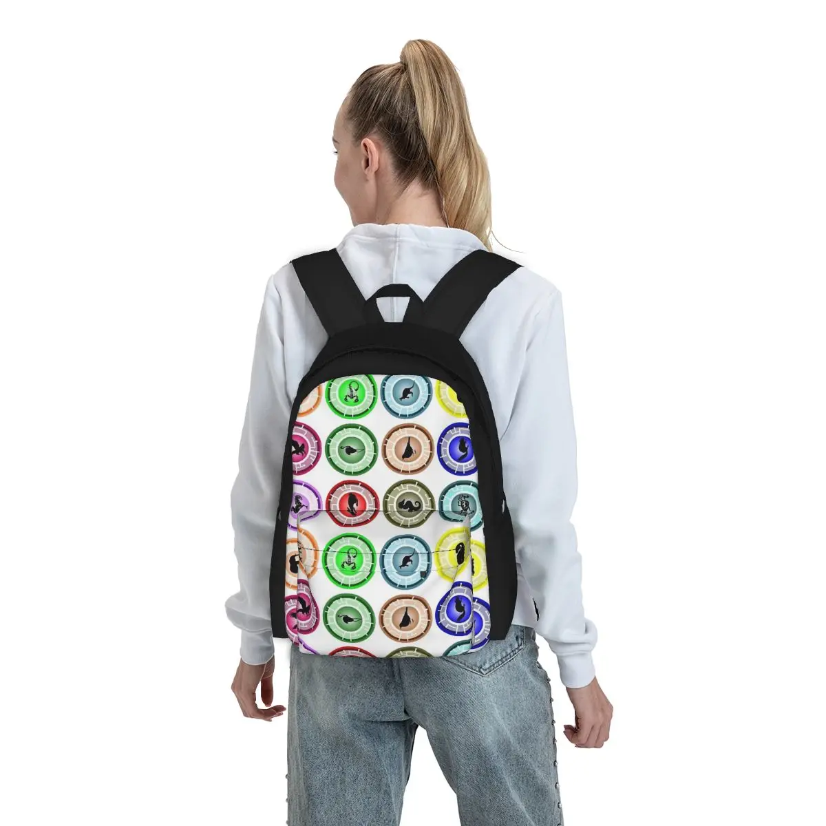 Sacos escolares Kratts dos desenhos animados para crianças, mochila de grande capacidade para meninos e meninas, mochila de viagem, estudantes