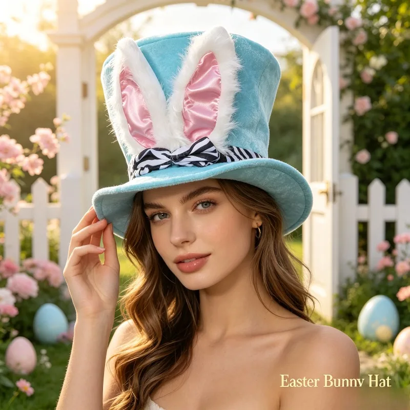 Easter Ear Hat Cute Rabbit Top Hat Party Performance Costume Prop