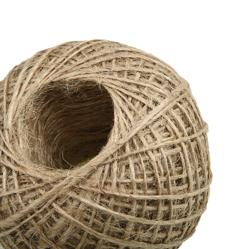 الحرفية حبل واحد القنب الحبل 100 متر سكرابوكينغ خيوط تجميع الحبل حبل الحرف DIY سلسلة التعبئة والتغليف ريفي سلسلة