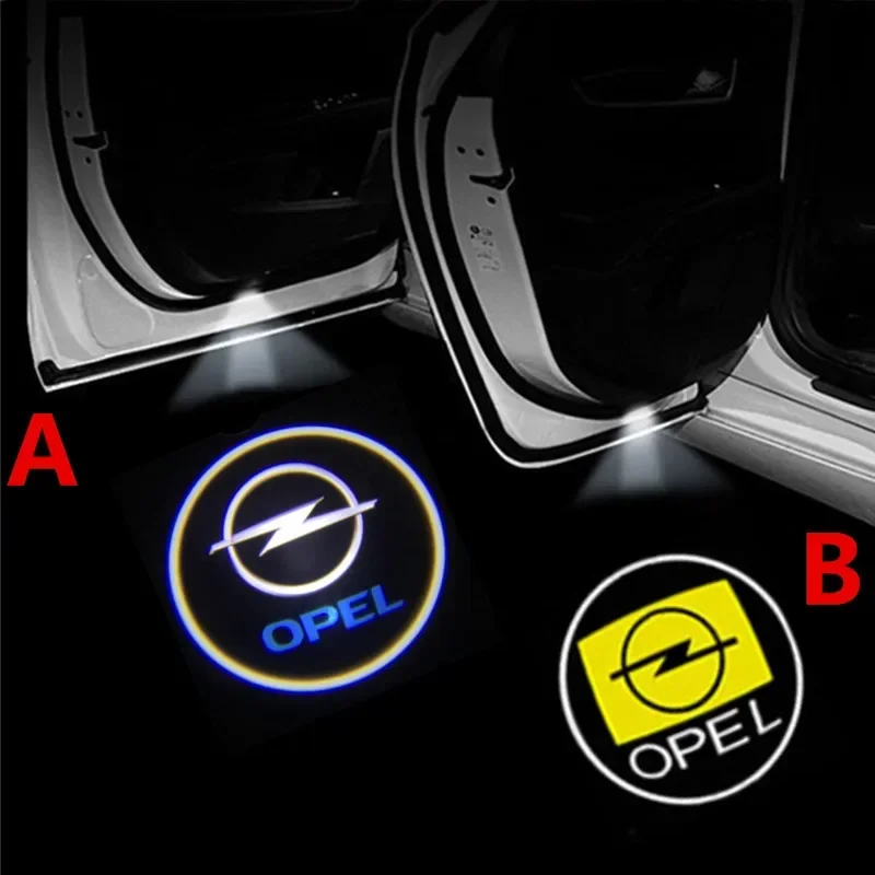 

2PCS Car Door LED Welcome Laser Projector Logo Ghost Shadow Night Lights Atmosphere Courtesy Decor Lamp Car Styling Kit For Opel