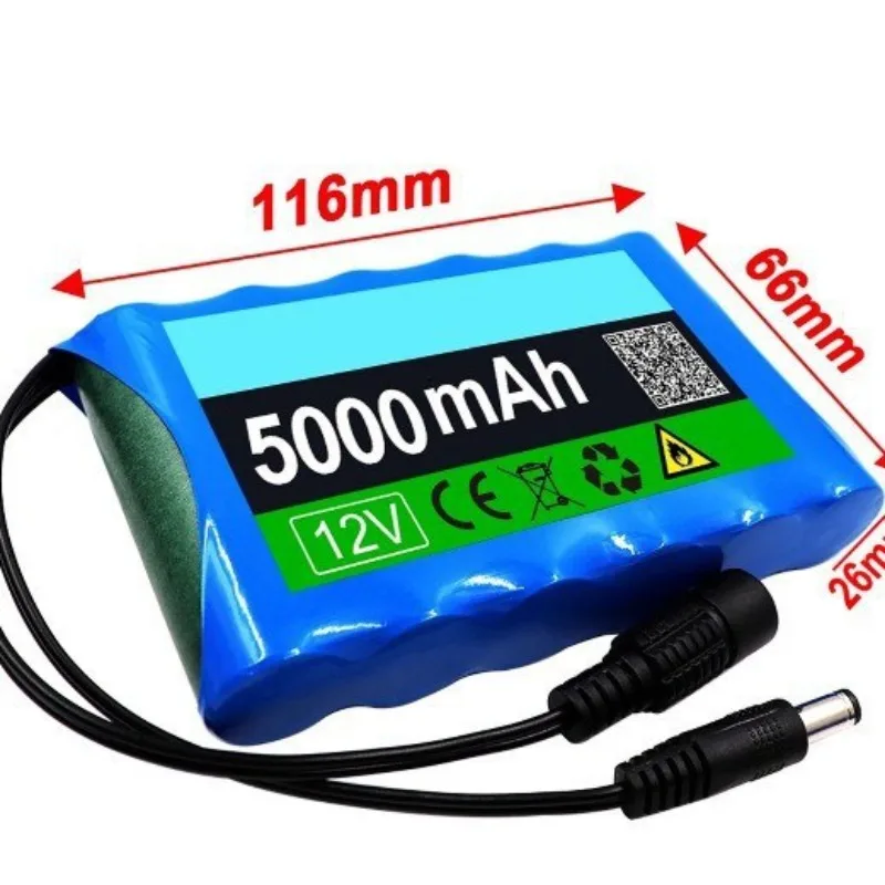 Batteria al litio 18650 Batteria ricaricabile al litio 3S2P 12V 5000mah con BMS + ricarica