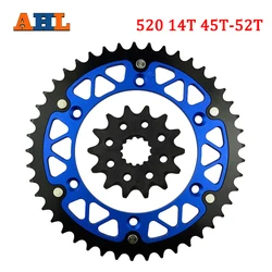 Motorcycle 14T 45T 46T 47T 48T 49T 51T 52T Front & Rear Sprocket For YAMAHA WR250 WR400 WR450 WR450F YZ250 YZ400 YZ450 YZ450F