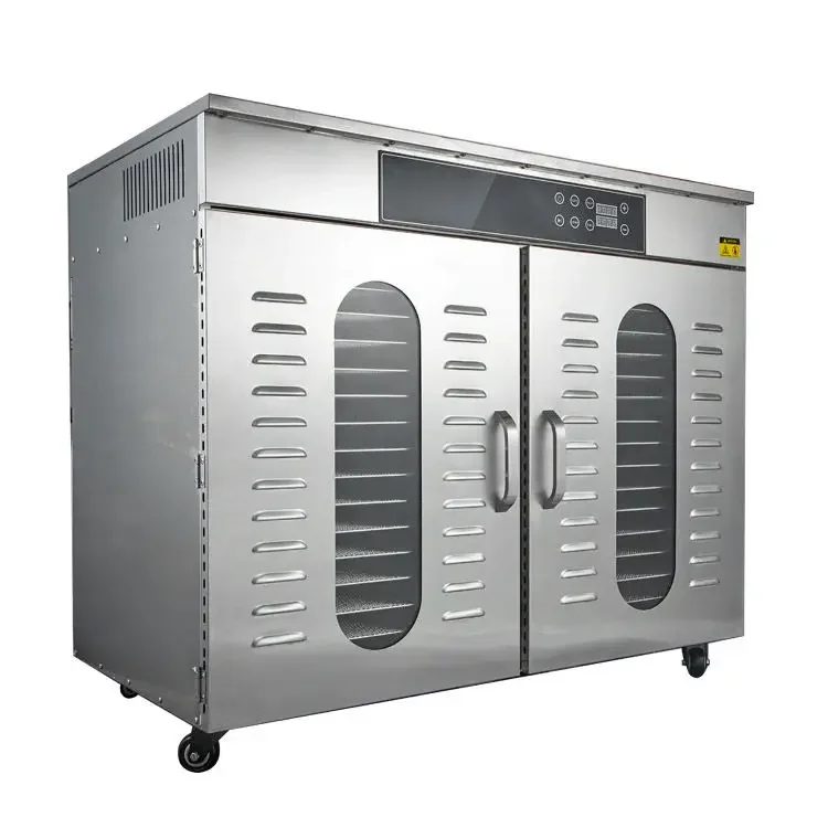 Commercial Household 32 Layers Stainless Steel Large Capacity Double Shell Food Dryer Fruit Lemon Vegetable Fish Meat Dehydrator