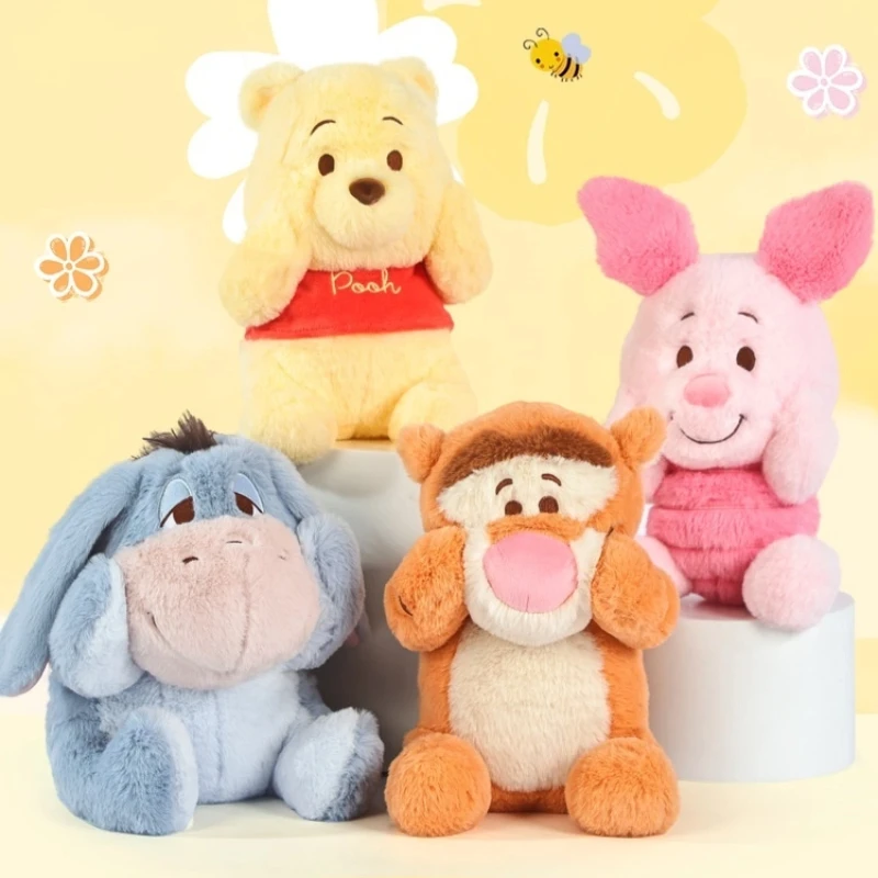 

Disney 25 см плюшевые игрушки для кукол, мягкие милые наклейки, Винни-Пух, тигра, поросенок, уа, осел, кукла, диван, подушка, украшения, подарки