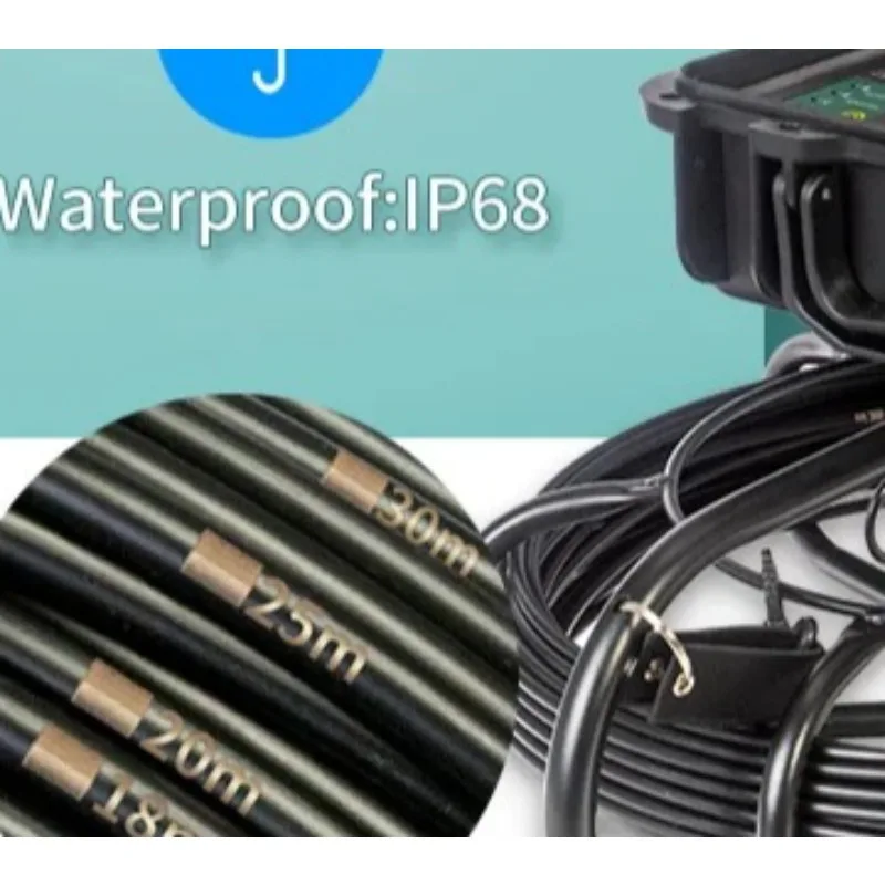 100M Cable 23 Mm Hd Underground Industrial Video Drainpipe Sewage Small Diameter Endoscope Drain Sewer Pipe Inspection Camera