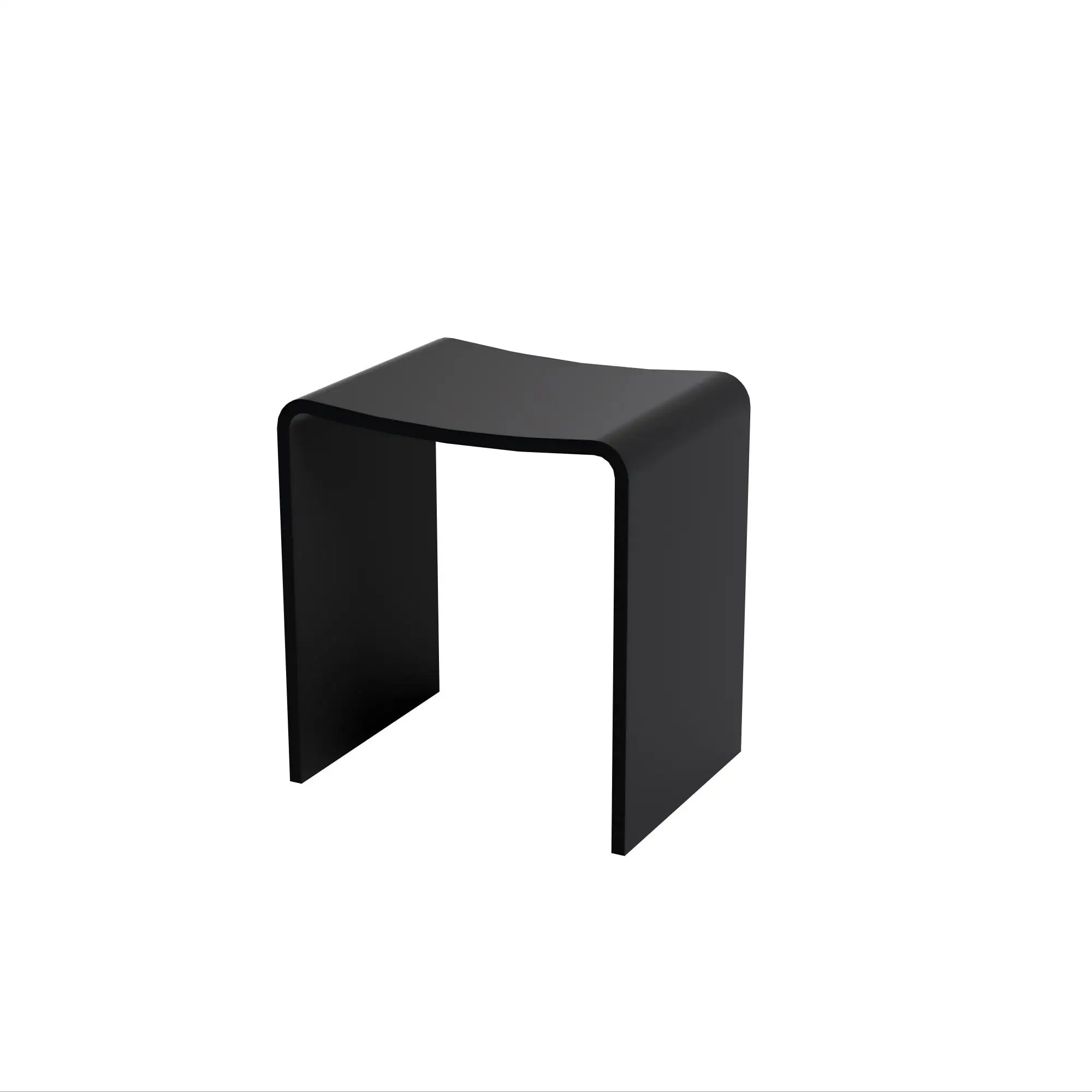 

Отдельностоящая тумба для ванной из белого искусственного камня с табуретом для душа