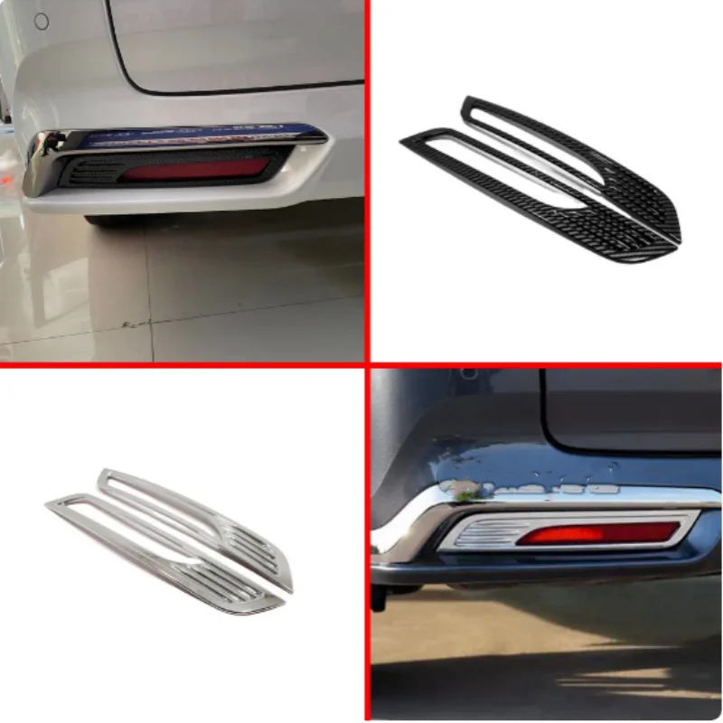 

For Honda Odyssey 2022 2023 2024 Car Rear Fog Light Lamp Covers Trim Frame ABS Chrome Exterior Accessories Decoration Stickers