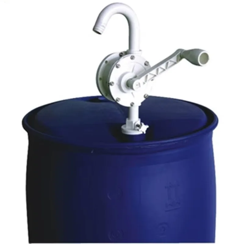 

Rotary chemical hand pump/barrel pump