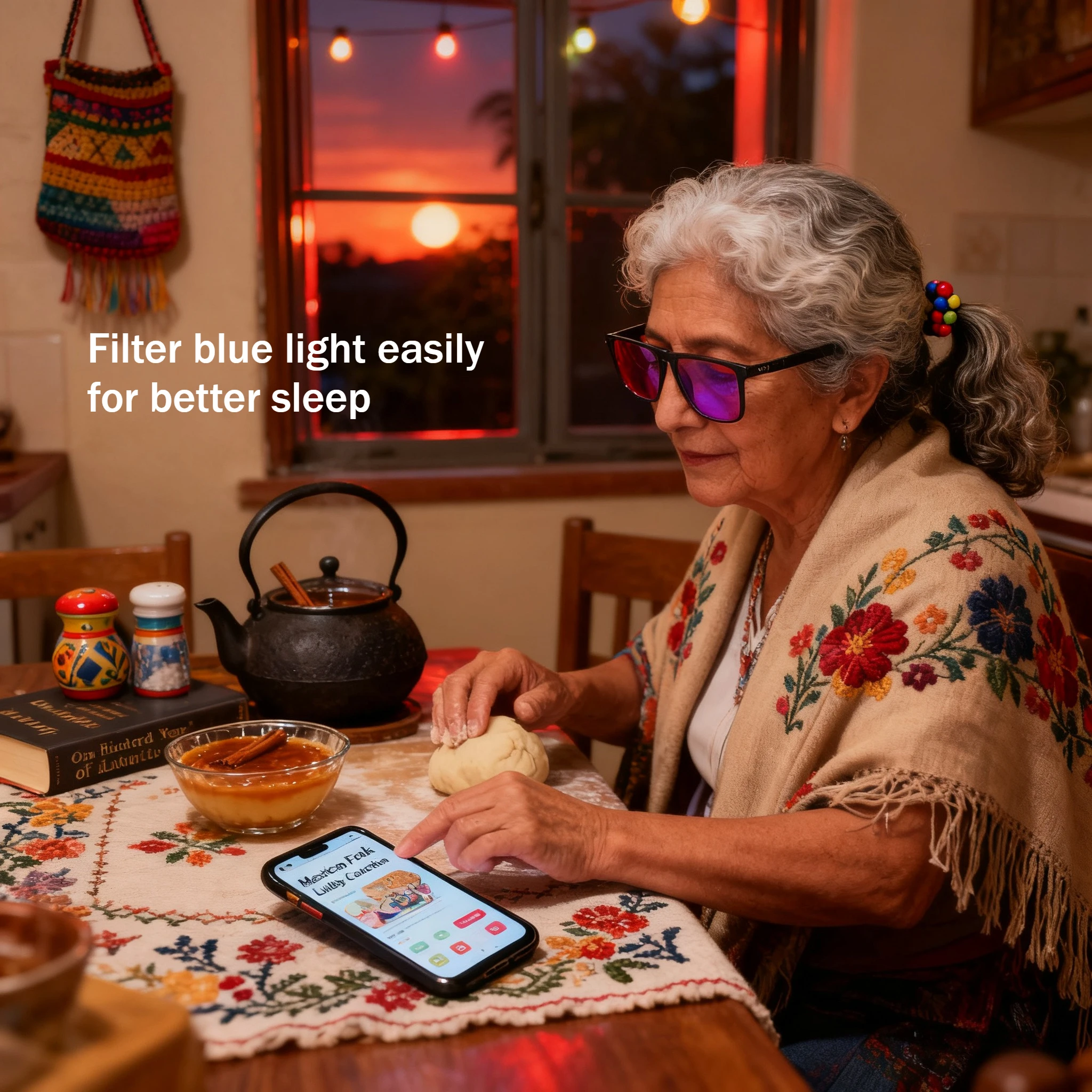 Red Lens Glasses Anti blue and green light For Better Sleep Improve Insomnia Orang lens Blue Light Blocking Computer Glasses