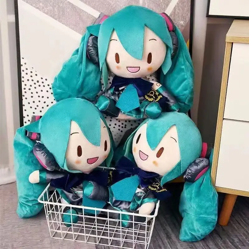 

Kawaii Хацунэ Мику плюшевая кукла 28-32 см аниме лук драгоценный диван орнамент подарок на день рождения высокое качество мягкая игрушка