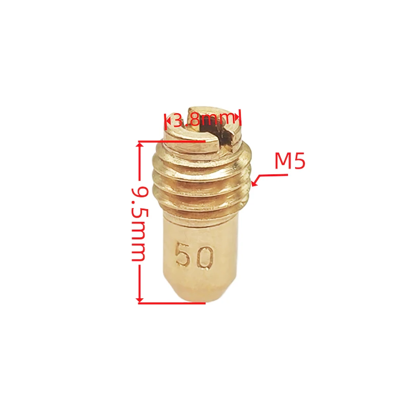 10pcs M5 Thread Replacement #55-80/32-50 Carburetor Idle Jets Slow Jets Pilot Jets Kit For 1488 Dellorto PHBG PHBD MA MB UA UB