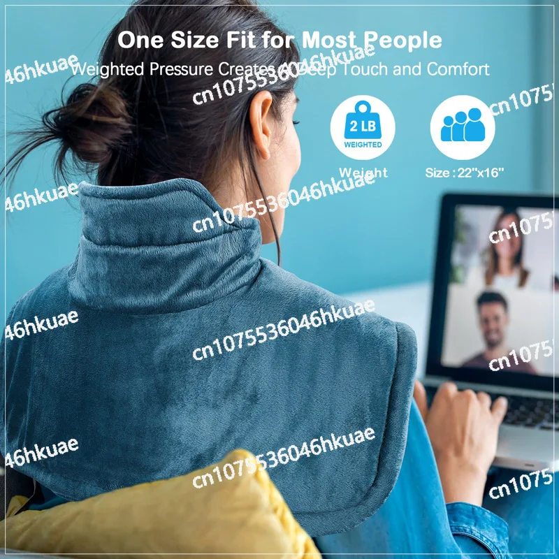 

Electric Heating Shawl Warm Abdomen Legs And Waist Portable Electric Blanket Soft Plush Rechargeable Heat Pad for Cold Weather