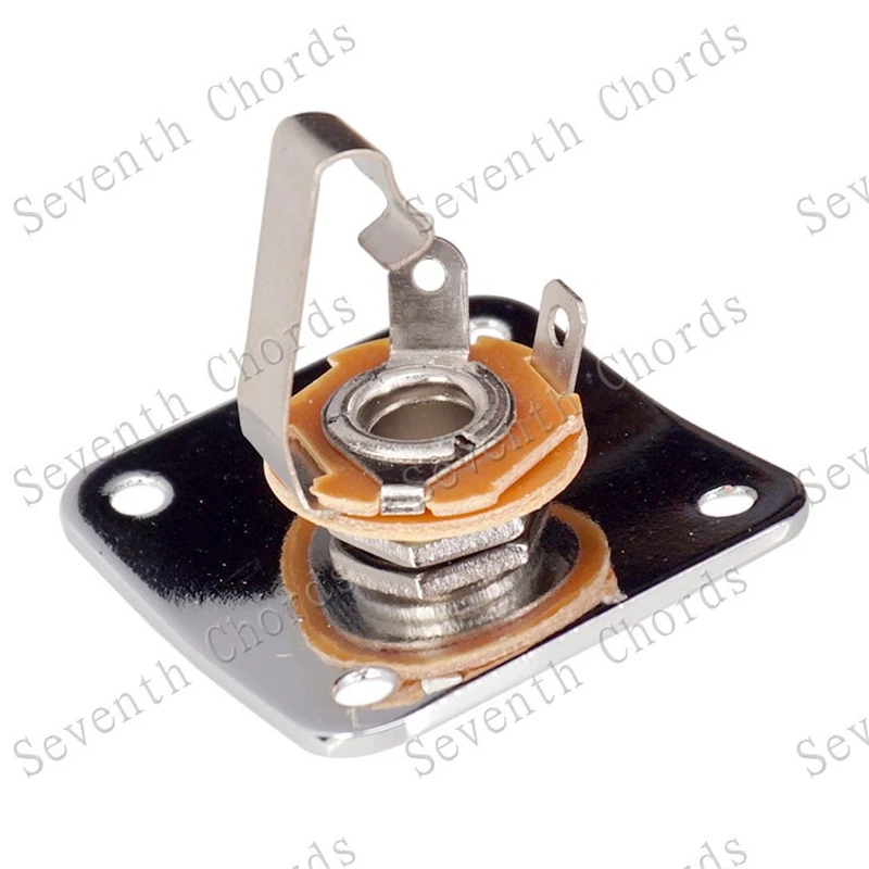 35MM Metall Quadratische Gitarre Jack Platten JackPlate Abdeckung Für Elektrische Gitarre Zubehör Teile – Detail 9