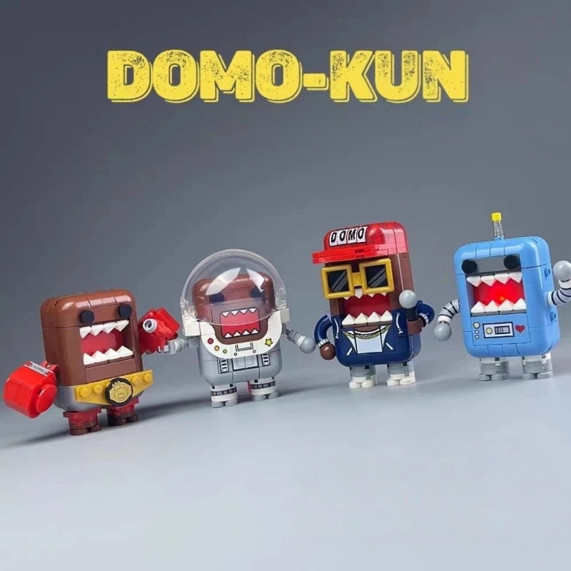 SEMBO Domo-kun Building Blocks Animation Model Cartoon Character Assembly Children's Toys Birthday Gift Cool Ornaments