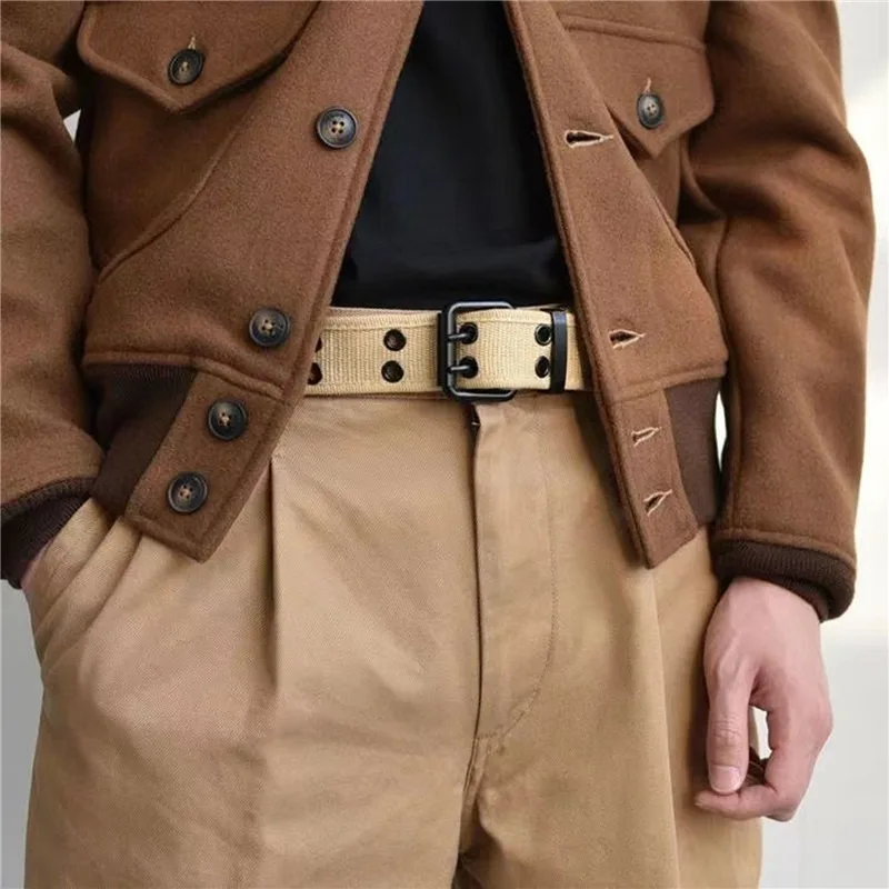 High Quality Canvas Tactical Belt For Men Metal Buckle Luxury Webbing Waistband Outdoor Sport Male Training Belts
