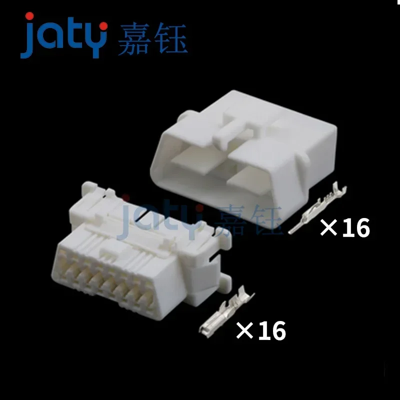 1sets 16-pin Jiayu  Auto parts  179631-1 Toyota Diagnostic socket plug /OBD interface jacket with terminals DJ7163-1.8-11/21