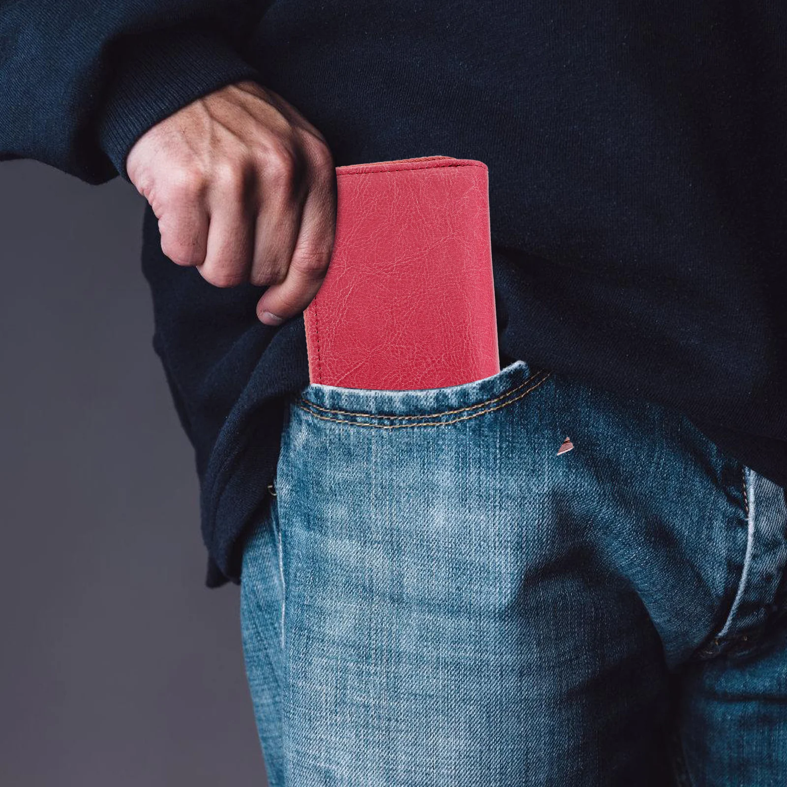 

Car Pouch Stylish Scratch Resistant Hanging Waist Bag For Men Zipper Key Holder Car Key Pack Accessory