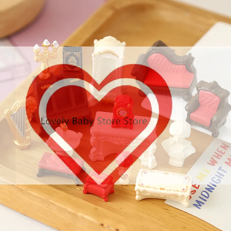 

1/12 Dollhouse Simulation Mini Furniture Model Dollhouse Living Room Scene Decoration Dolls House Ornament Kid Pretend Play Toys