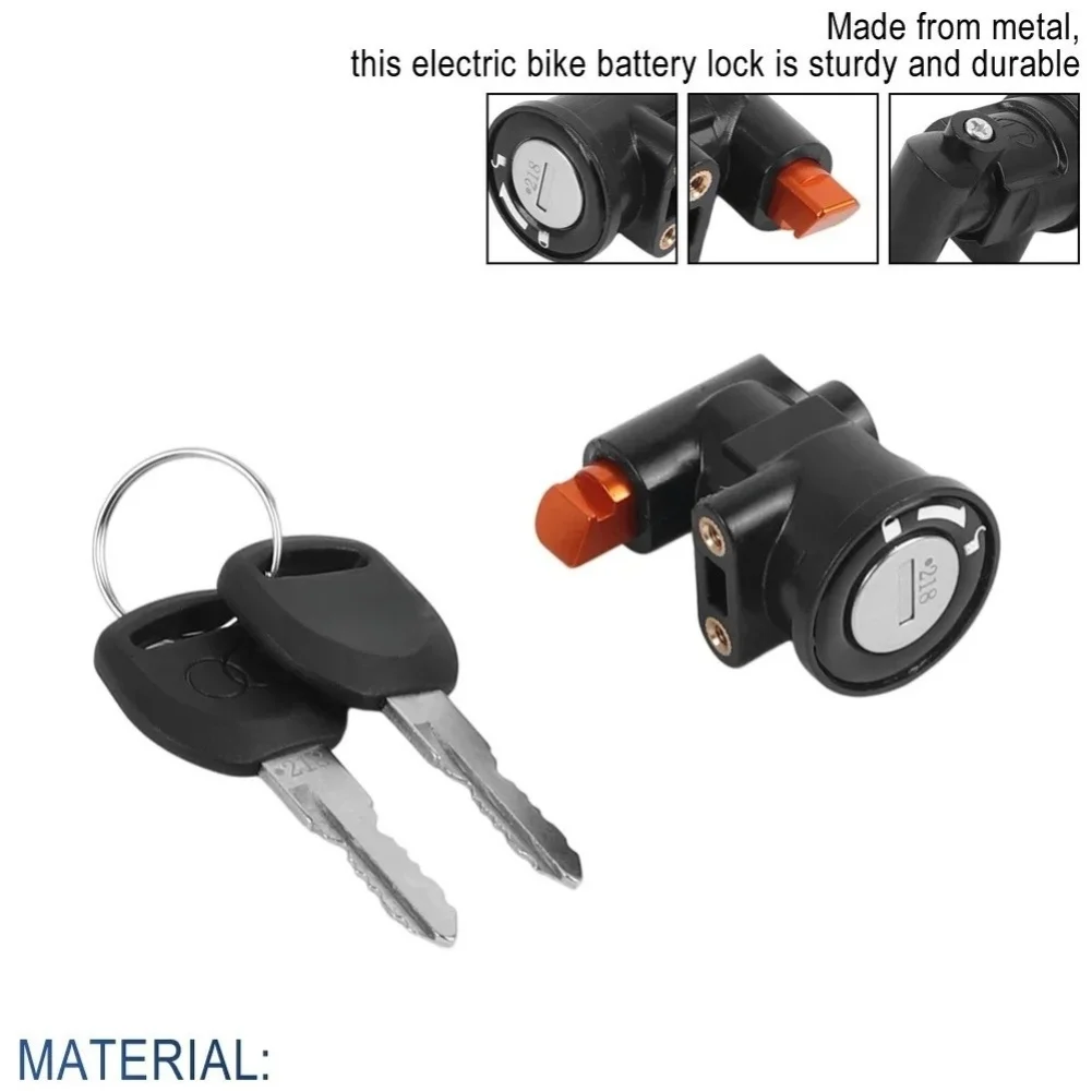 For Daily Commute Protection Scooter Tail Rack Lock Scooter Part 85g Portable Weight Includes Two Keys Secure Locking Mechanism