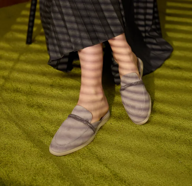 Designer Luxe Midden-Oosten Kwastje Suède Loafers voor Vrouwen 2025, Slip Op Slippers Platte Werk Wandelschoenen Hoge Kwaliteit