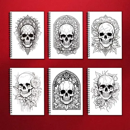 Adult Coloring Book - 30 Sheet Spiral Coloring Book, 11.2x 8.3inch, 100gsm Thick Paper, Back to School, New Year, Birthday Gift - Image 2