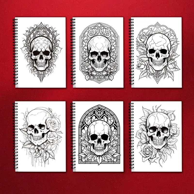 Adult Coloring Book - 30 Sheet Spiral Coloring Book, 11.2x 8.3inch, 100gsm Thick Paper, Back to School, New Year, Birthday Gift - Image 2