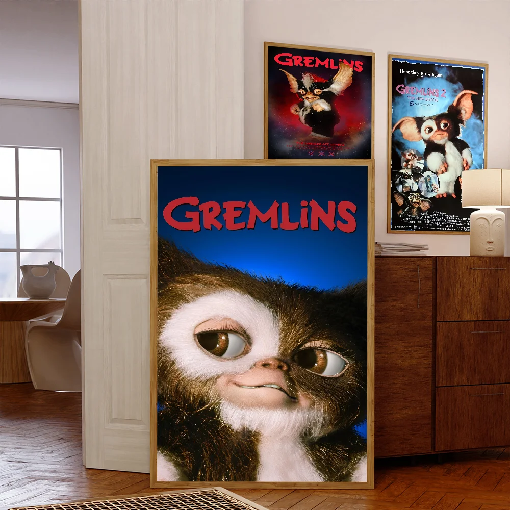 G_Gremlins Movie  DIY Sticky Poster Vintage Room Bar Cafe Decor Home Decor