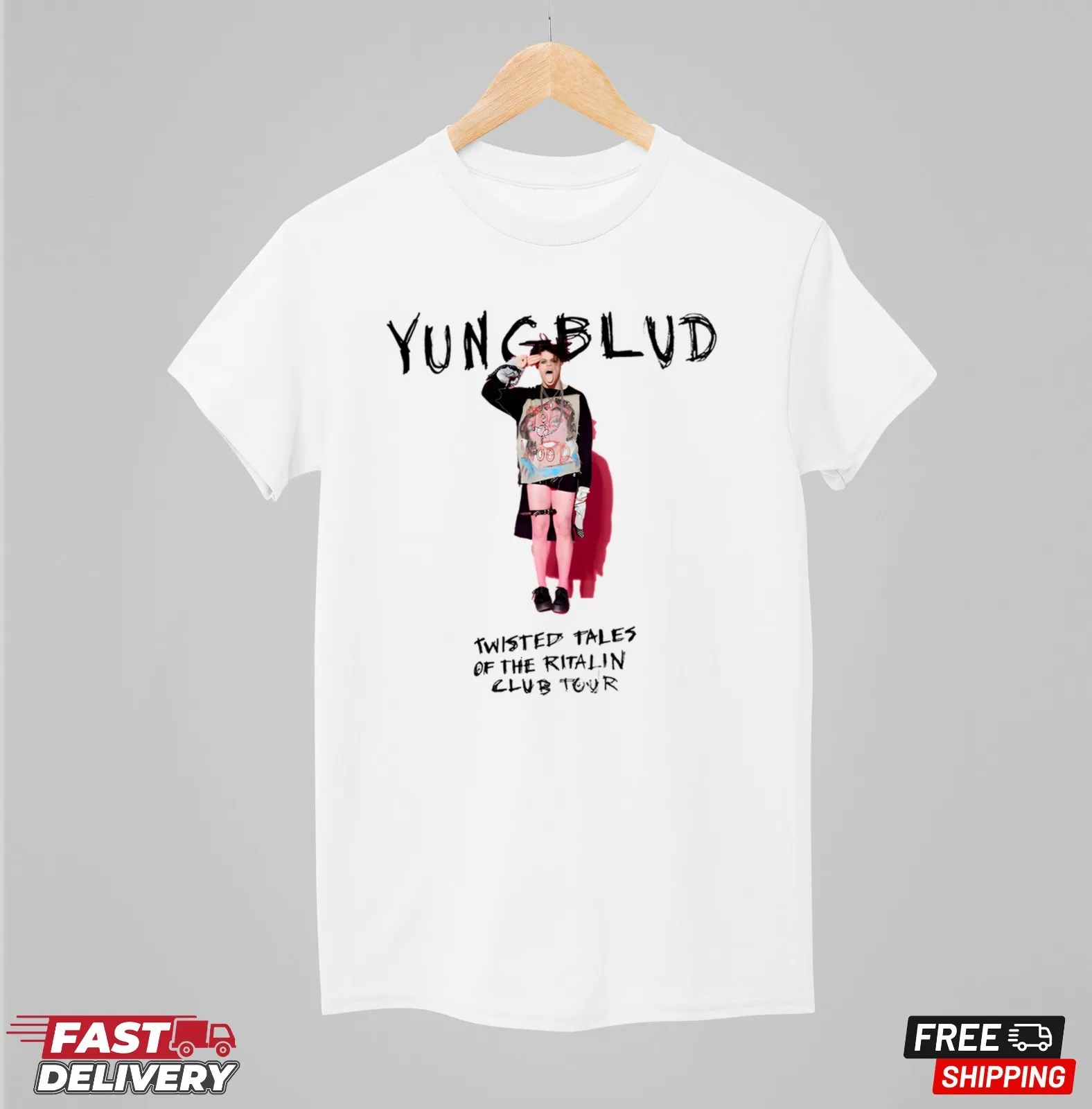 

Рубашка Yungblud Idols Twisted Tales of The Ritalin, подарок фанату Yungblud