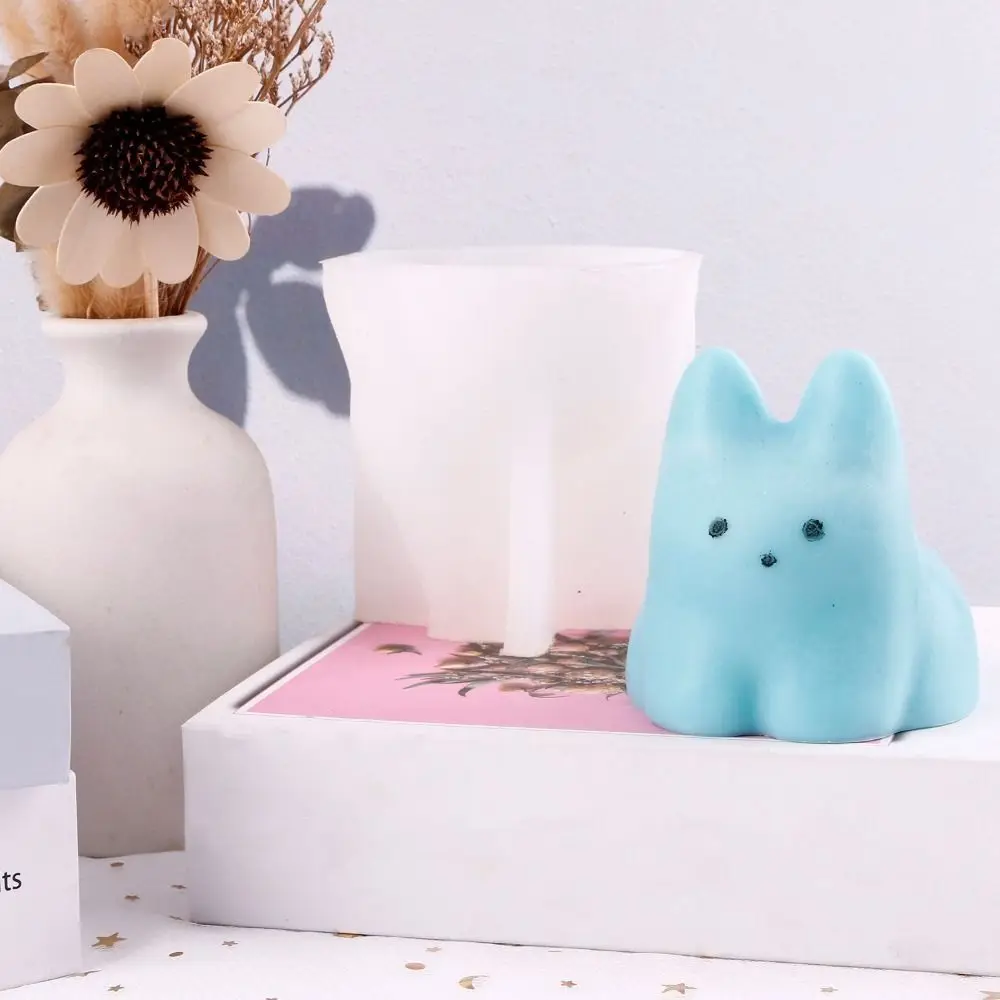 

Аксессуары для выпечки, силиконовая форма в форме кошки, 3D милая форма для пудинга, пищевая многоразовая форма для свечей, сделай сам