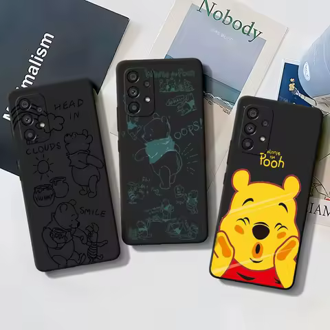 Disney the Pooh Winnie Case for Samsung Galaxy A16 A54 A34 A12 A14 A33 A15 A21s A53 A55 A35 A51 A11 A17 A22 A31 TPU Phone Cover