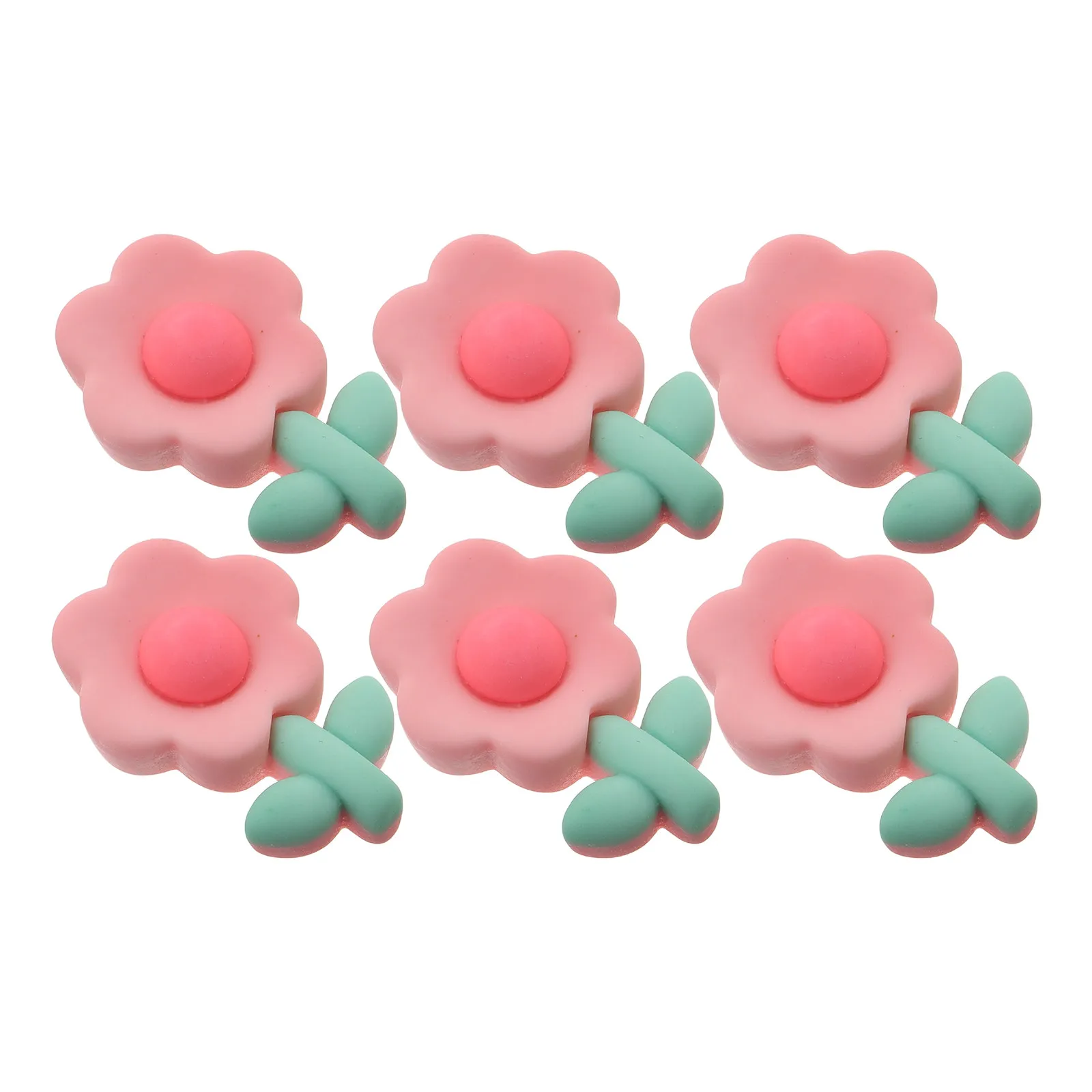 

6Pcs Electric Bike Tail Stickers Hat Accessories for Women Men Skiers Bikers Motorcyclists Stylish Flower Horns Dashboard Decor