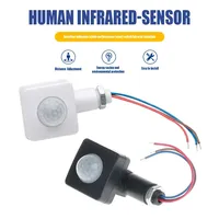 AC85-265V Human Motion Sensor Smart Home PIR Motion Sensor Detector PIR Motion Sensor Adjustable PIR Switch Light Switch Sensors