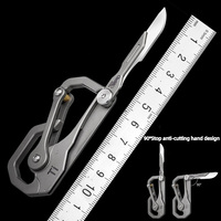 Cooyoo KU00 Titanium Alloy TC4 EDC Multi-tool Camping Equipment Carabiner Clip Outdoor Survival Tactical Tool