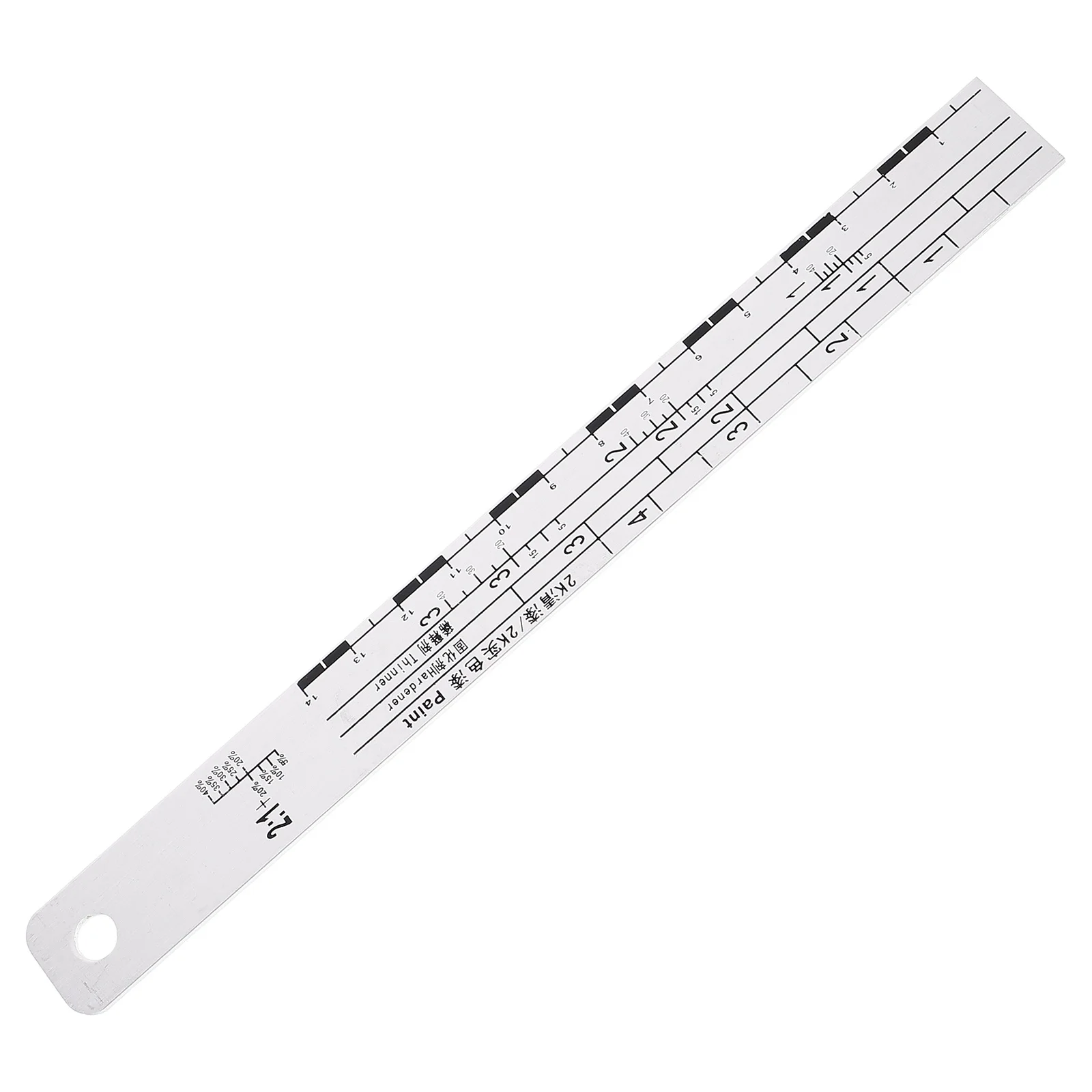 

Stainless Steel Paint Measuring Stick 50Ml Graduation Scale For Auto Paint Mixing Stirring Tool Ruler Metal Painting Stick