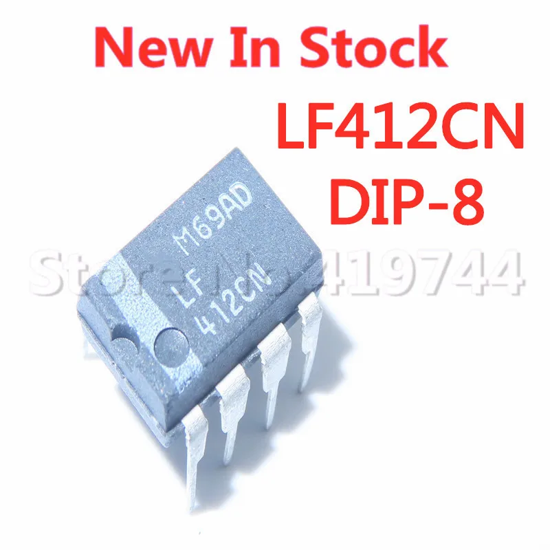 10PCS/LOT LF412CN LF412 DIP-8 High Precision Multi-Purpose Operational Amplifier In Stock New Original