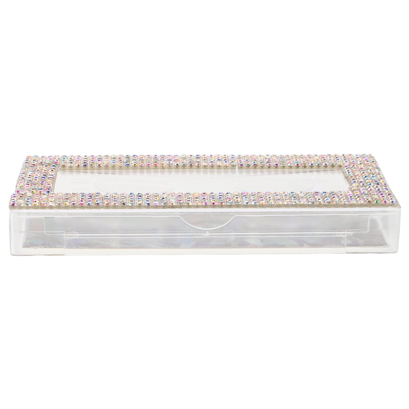 

Diamond-encrusted False Eyelashes Box Empty Case Travel Bracket Fake Organizer Extension Supplies Rhinestones