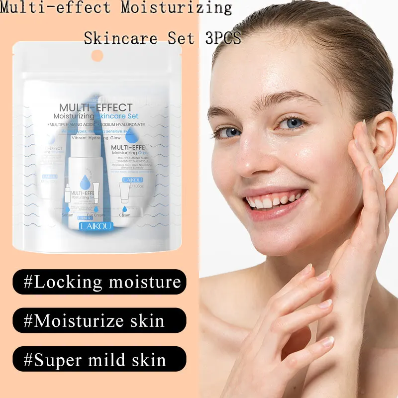 

LAIKOU Наборы для ухода за кожей Очищающее средство для лица Увлажняющие кремы для глаз Крем для лица Увлажняющий набор для ухода за лицом