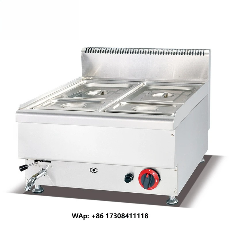 Restaurant Equipment Kitchen Counter Top Food Display Warmer Steam Table Buffet Bain Marie Server Showcase Hot Soup Warming