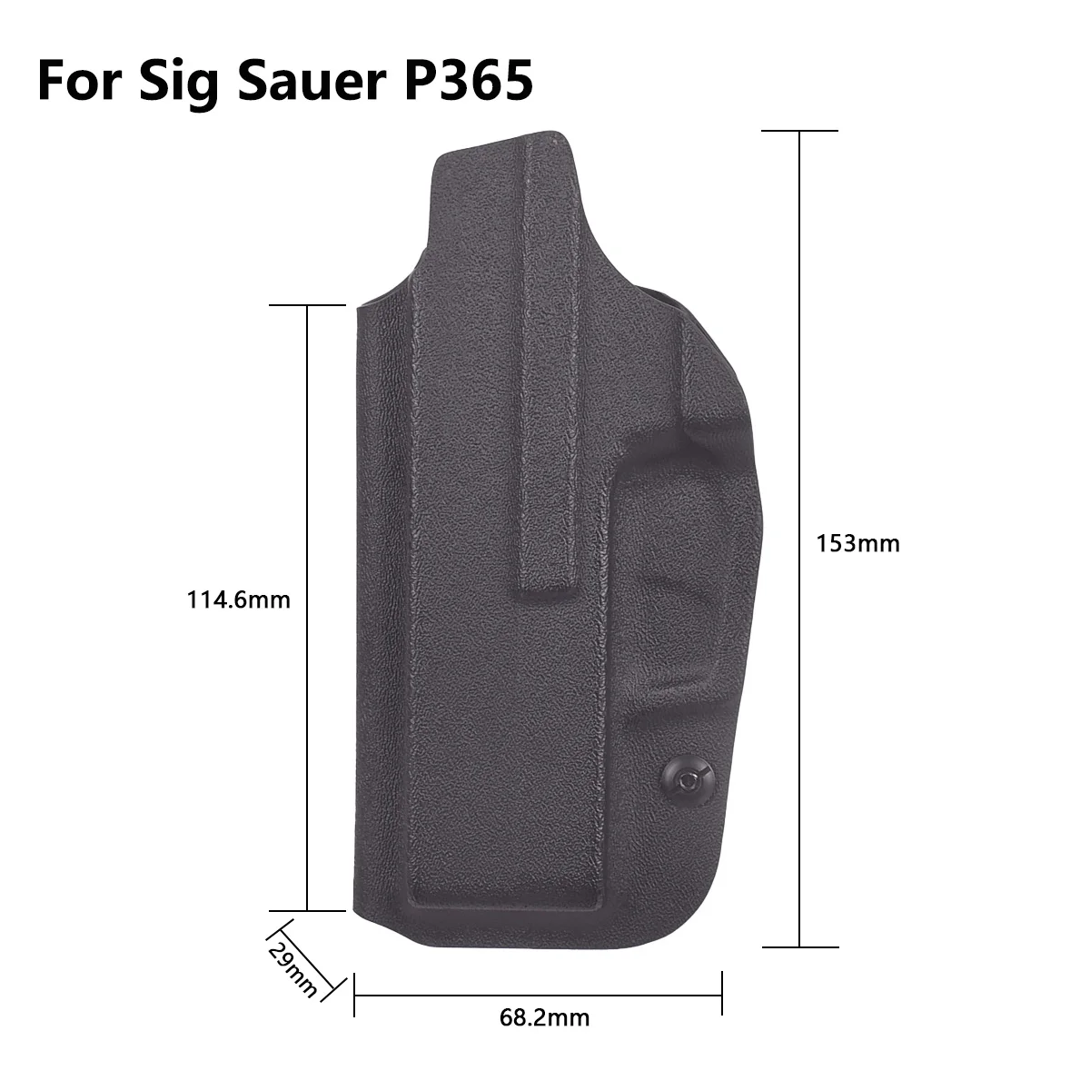 Tactical Kydex IWB Holster For Glock 43 43X 17 19 26 Sig Sauer P365 SP2022 Colt 1911 Beretta 92fs Taurus G2C TH9 Walter PPQ CZ07 view 6