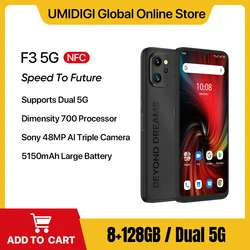 UMIDIGI-F3 5G Smartphone Android 12 NFC 8GB + 128GB 6.7 