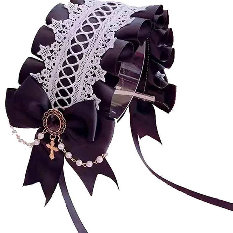 Lolita Mũ Đội Đầu Phong Cách Nhật Bản Đậm Ngọt Phụ Kiện Tóc Người Giúp Việc Đầu Gothic