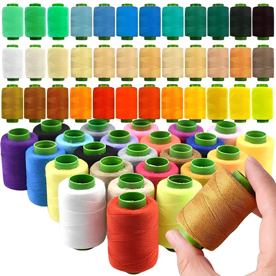 

5-20 рулонов цветных швейных ниток, полиэфирных ниток ручной работы для шитья, вышивки, бытовой швейной машины, швейные наборы ниток