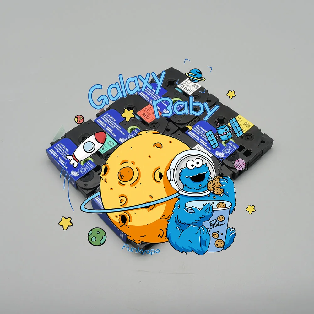 

5PK Label Tape for P3100 E1000 Pro Ribbon Label Maker Printer Black on White TZe-231 TZe-631 Compatible for Brother P-touch