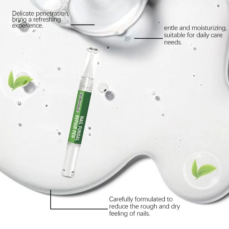 손톱 복구 펜 키트 3개입, 깊은 영양 공급 액체 함유, 손발톱 무좀 방지 펜, 갈라지고 벗겨지는 손톱 치료용